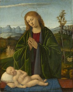 Madonna adorando al niño, c.1520